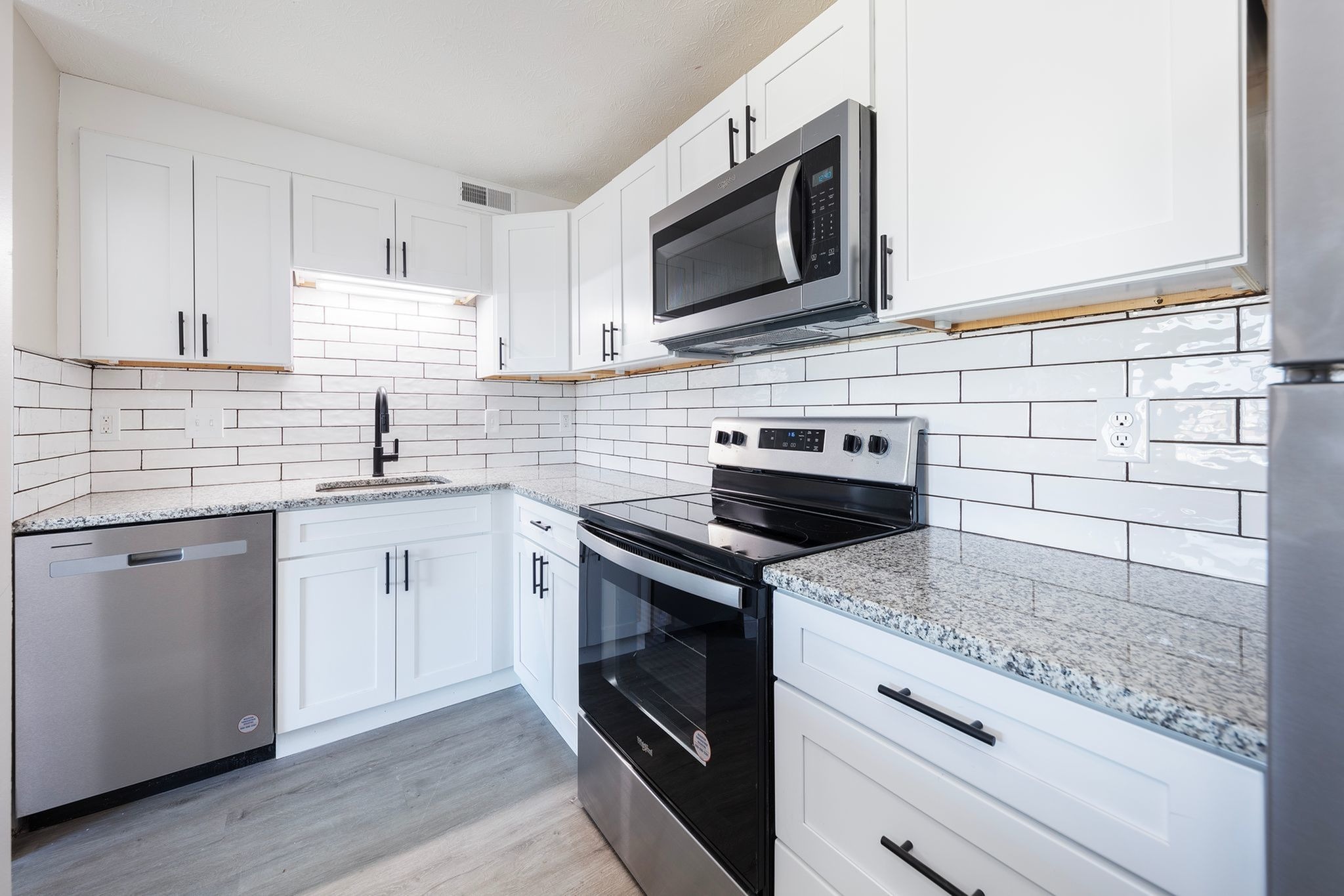 Renovated kitchen at Fairfield Square