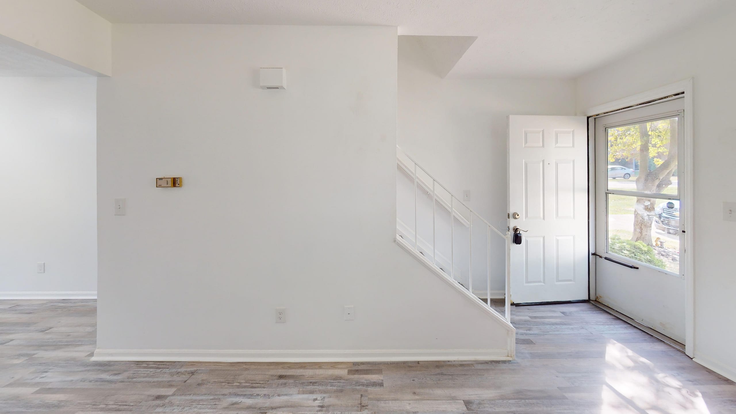 Fairfield Square townhome entry and staircase